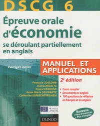 Epreuve orale d'économie se déroulant partiellement en anglais DSCG 6