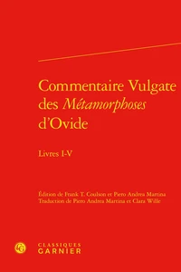 Commentaire vulgate des Métamorphoses d'Ovide