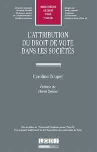 L'attribution du droit de vote dans les sociétés