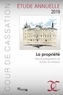  Cour de cassation - La propriété dans la jurisprudence de la Cour de cassation - Etude annuelle 2019.