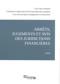 Arrêts, jugements et avis des juridictions financières