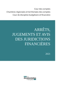 Arrêts, jugements et avis des juridictions financières