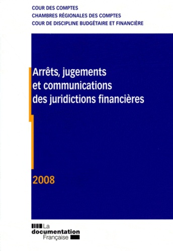  Cour des comptes - Arrêts, jugements et communication des juridictions financières.
