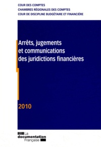  Cour des comptes - Arrêts, jugements et communications des juridictions financières.