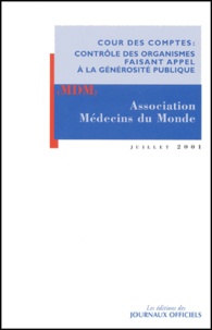  Cour des comptes - Association Medecins Du Monde.