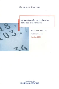 La gestion de la recherche dans les universités