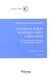 Le service public numérique pour l'éducation