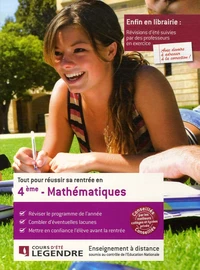 Tout pour réussir sa rentrée en Mathématiques 4e
