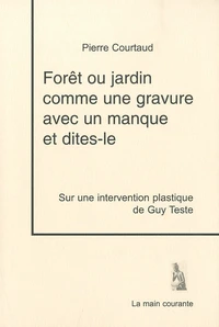 Forêt ou jardin comme une gravure avec un manque et dites-le