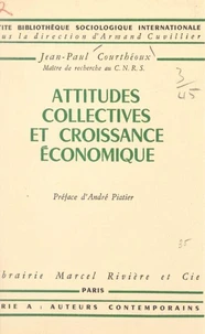 Attitudes collectives et croissance économique