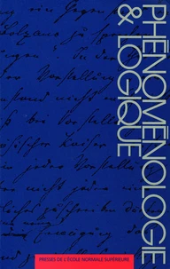 Phénoménologie et logique