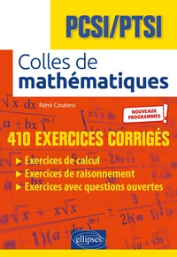 Colles de mathématiques PCSI /PTSI