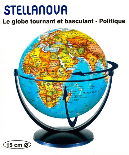  Craenen - Stellanova - Le globe tournant et basculant - Politique - 15 cm.