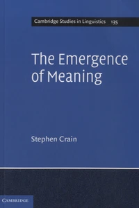 The Emergence of Meaning