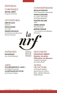 La Nouvelle Revue Française N° 616, Janvier 2016