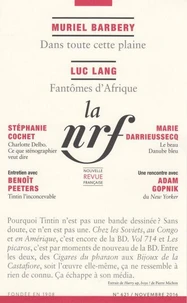La Nouvelle Revue Française N° 621, Novembre 2016