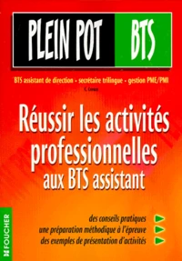 Reussir Les Activites Professionnelles Aux Bts Assistant