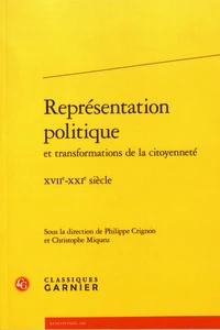 Représentation politique et transformations de la citoyenneté