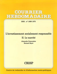 L'investissement socialement responsable