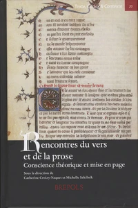 Rencontres du vers et de la prose : conscience théorique et mise en page