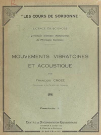 Mouvements vibratoires et acoustique (1)