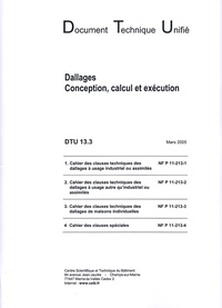  CSTB - DUT 13.3 Dallages - Conception, calcul et exécution.