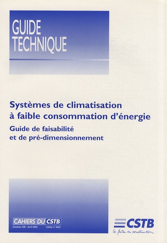 Systèmes de climatisation à faible consommation... de CSTB - Livre - Decitre