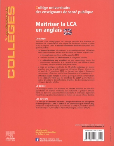 Maîtriser la LCA en anglais 5e édition