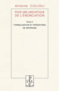 Pour une linguistique de l'énonciation