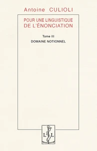 Pour une linguistique de l'énonciation