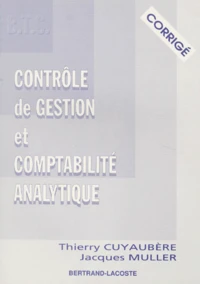 Controle De Gestion Et Comptabilite Analytique Bts. Corrige