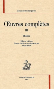 Oeuvres Completes. Tome 3, Theatre