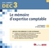 Cyril Degrilart et Thomas Mehani - DEC 3 - Le mémoire du diplôme d'expertise comptable.