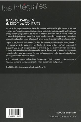 Pratique de droit des contrats  Edition 2022