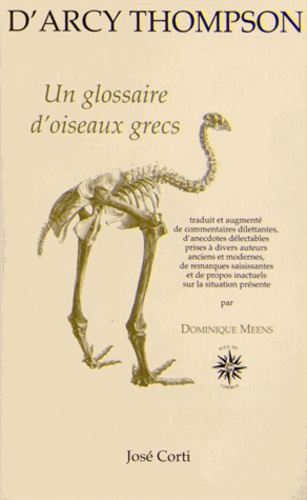 D'Arcy Wentworth Thompson - Un glossaire d'oiseaux grecs.