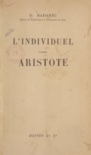 D. Badareu - L'individuel chez Aristote.