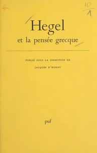 Hegel et la pensée grecque
