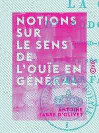 Notions sur le sens de l'ouïe en général
