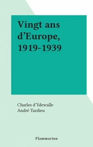 Vingt ans d'Europe, 1919-1939