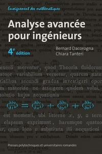 Analyse avancée pour ingénieurs