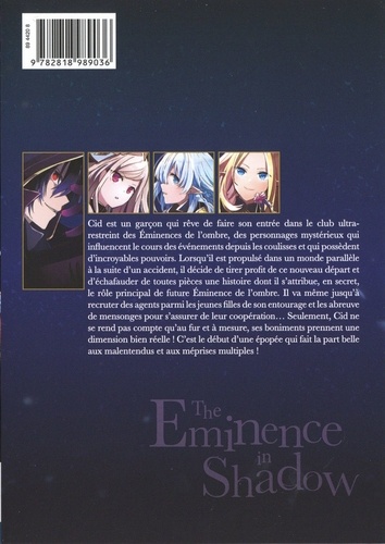 The Eminence in Shadow  Pack en 3 volumes : Tomes 1 à 3. Dont 1 tome offert