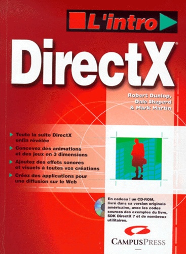 Dale Sheperd et Robert Dunlop - Directx. Avec Cd-Rom.
