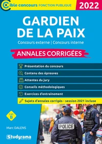 Annales corrigées Gardien de la paix