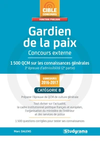 Gardien de la paix, concours externe