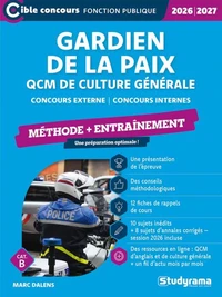 Gardien de la paix QCM de culture générale