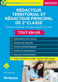 Rédacteur territorial et rédacteur principal de 2e classe