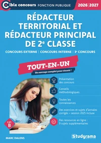 Rédacteur territorial et Rédacteur principal de 2e classe