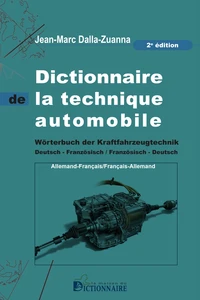Dictionnaire de la technique automobile