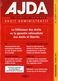 Le Défenseur des droits ou la garantie rationalisée des droits et libertés