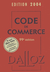  Dalloz - Code de commerce 2004. 1 Cédérom